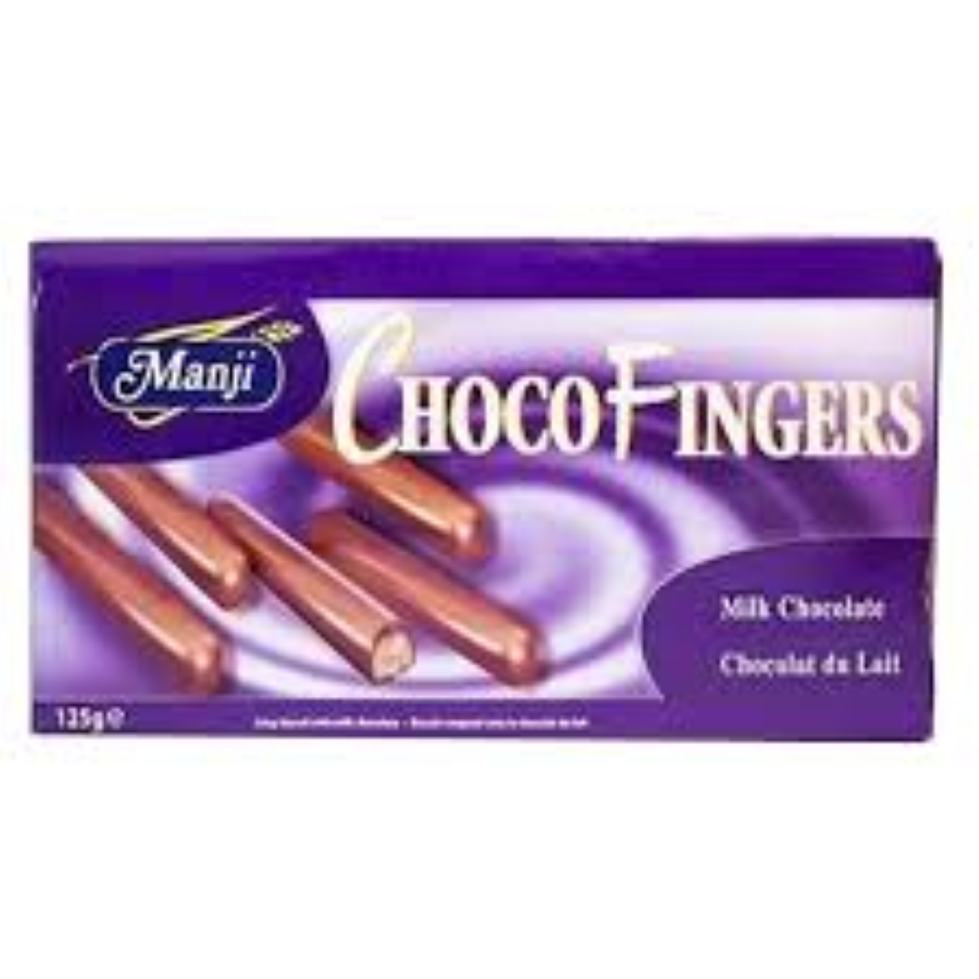 MANJI CHOC FINGERS 125G
